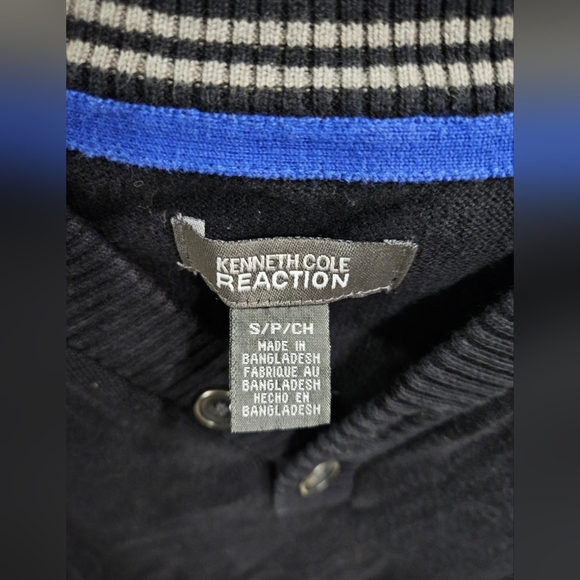 Kenneth Cole Reaction Mens Navy Blue Sweater - Small NWOT - Picture 3 of 3